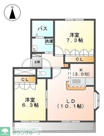 アーバンフローラの物件間取画像